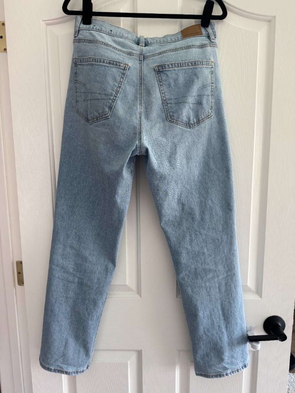 American Eagle AE Stretch Super High-Waisted Straight Jean Women size 6 Regular - Picture 14 of 16